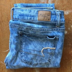 American Eagle Super Stretch Jegging print wash